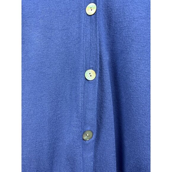 Women’s Chicos Size 2XL Periwinkle Cardigan with Shell Buttons - Picture 4 of 5
